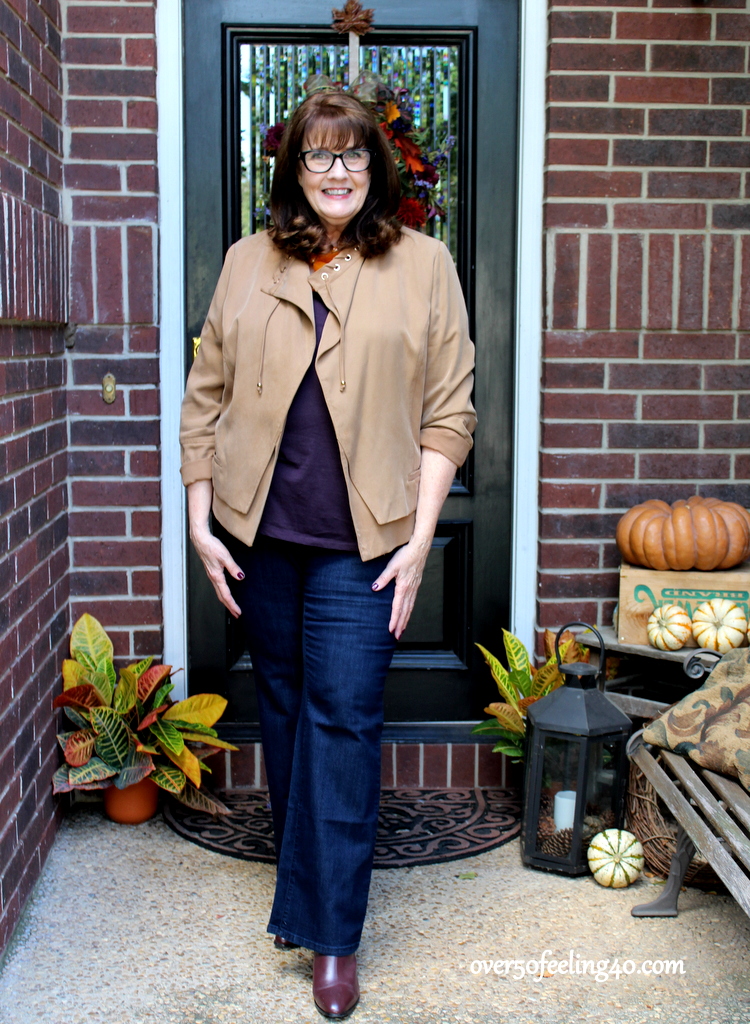 STYLING A CHICOS FALL TRANSITION LOOK WITH SEA SALT JEANS - 50 IS NOT OLD -  A Fashion And Beauty Blog For Women Over 50