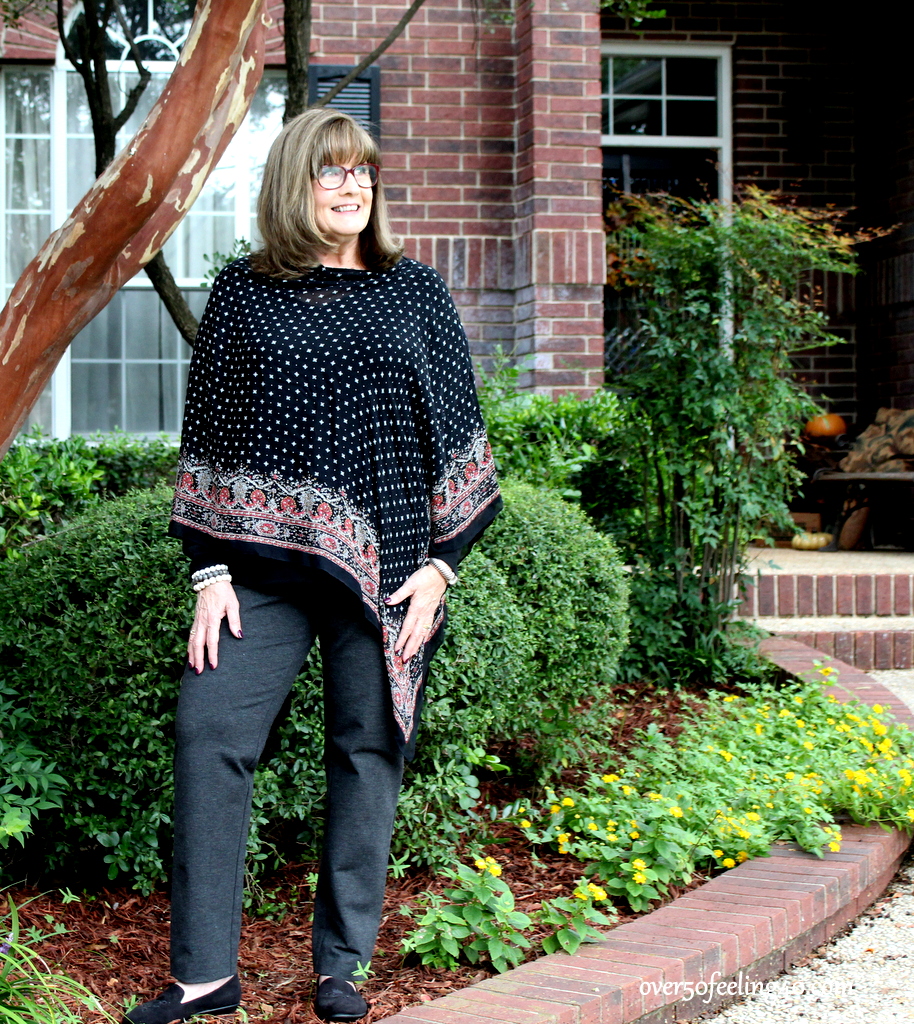 slope Confront Honesty Fashion Over 50: Early Fall in Capes and Ponchos | Over 50 Feeling 40