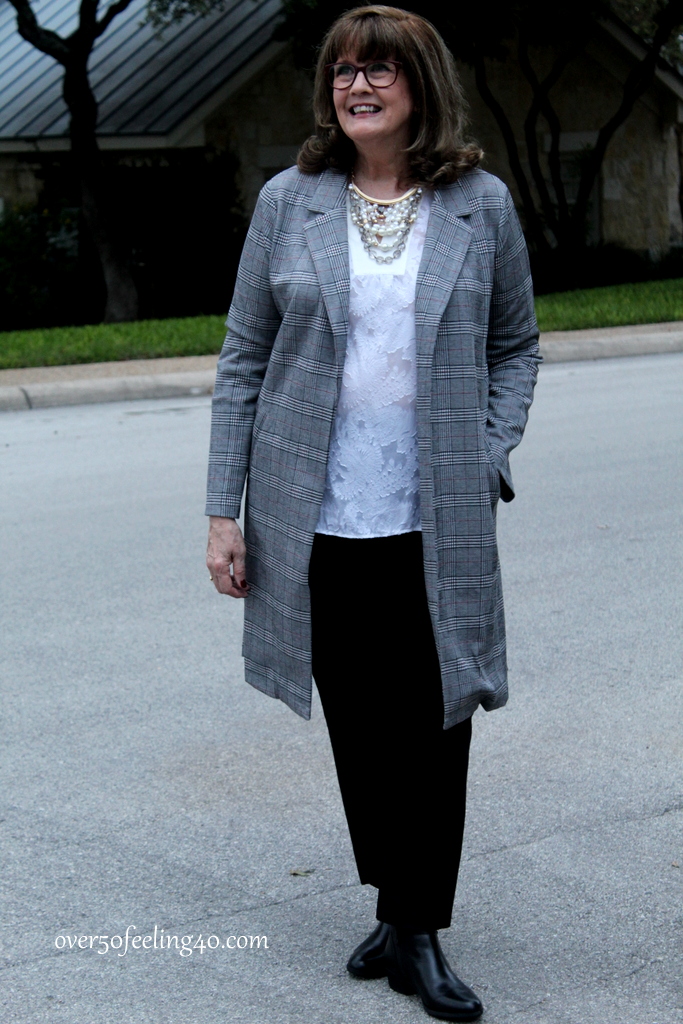 Fashion Over 50: Plaid, Pearls, and Lace