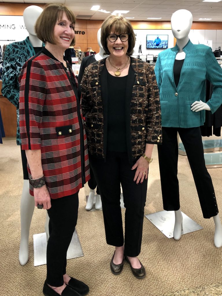 Pamela Lutrell of Over 50 Feeling 40 learns more about Ming Wang at Dillards