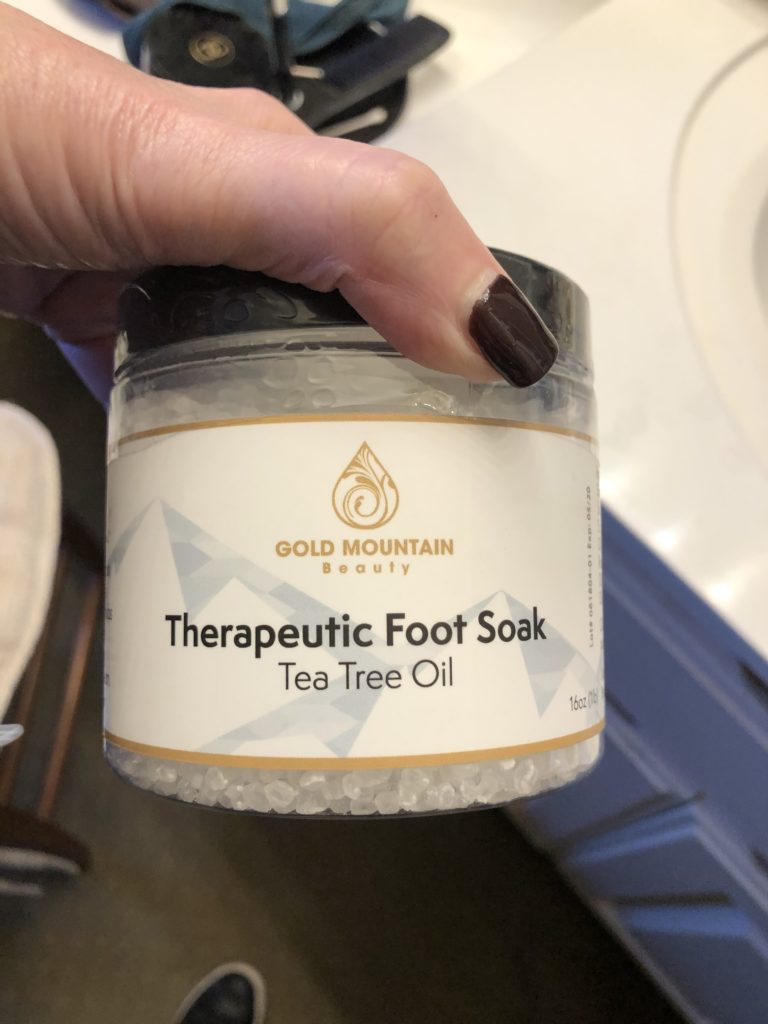 Pamela Lutrell on foot soak with essential oils