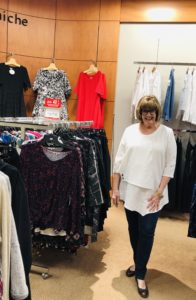 Pam Lutrell in White Tunic by Niche at Dillards