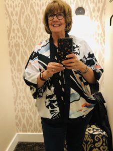 Over 50 Feeling 40 in reversible Chicos jacket