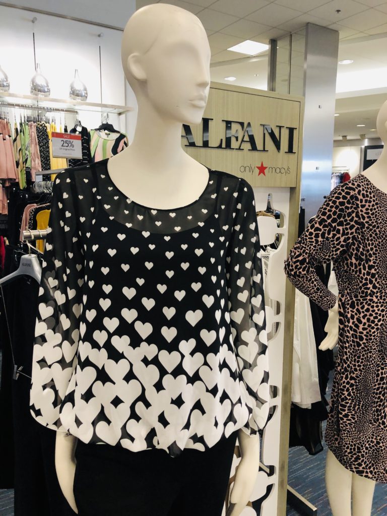 Pamela Lutrell with reviews on Alfani Spring 2020 at Macys