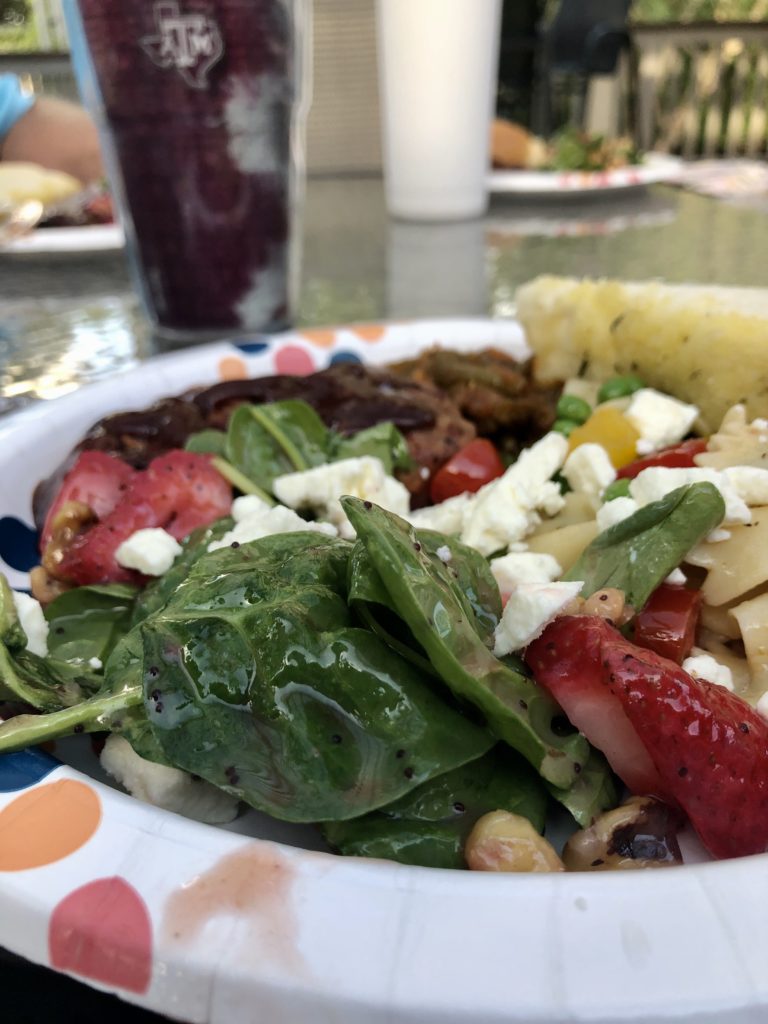 Spinach Strawberry Salad on Over 50 Feeling 40