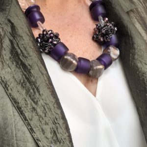 Purple necklace by Pam Neri on Over 50 Feeling 40