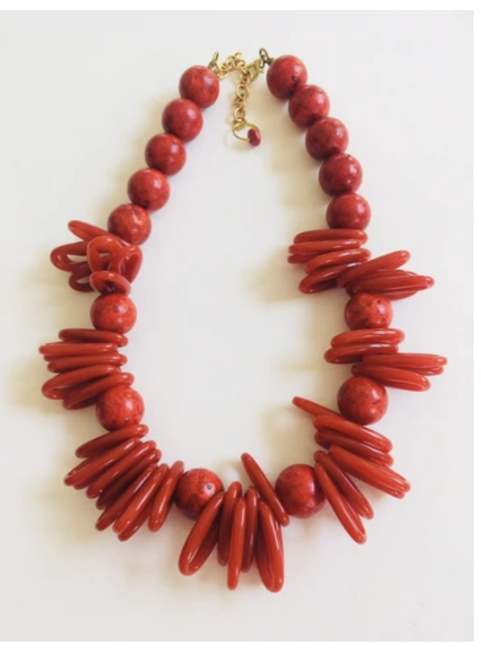 Coral Necklace by Pam Neri on Over 50 Feeling 40
