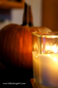 Autumn Candlelight on Over 50 Feeling 40