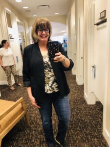 Over 50 Feeling 40 with Pamela Lutrell in Chico's Mesh Tank