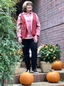 Pamela Lutrell in Foxcroft Fall Clothing