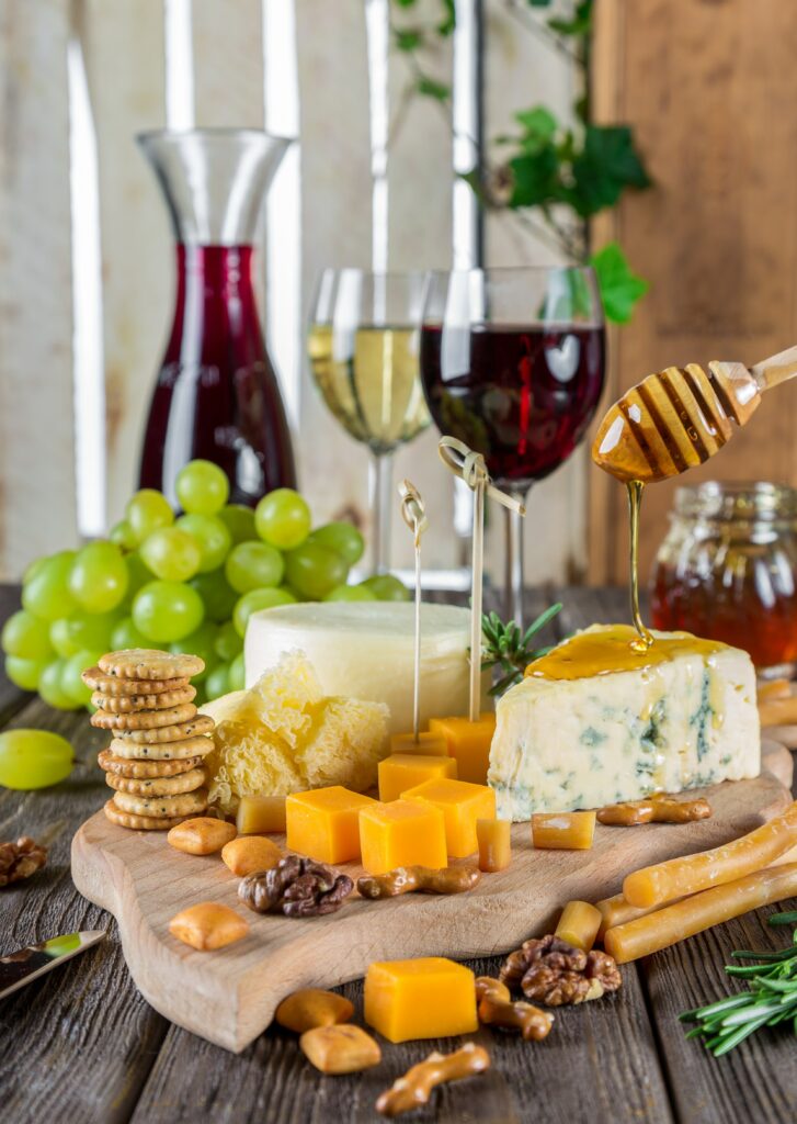 Elegant Wine and Cheese on Over 50 Feeling 40