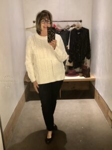 Anthropologie sweaters on over 50 Feeling 40