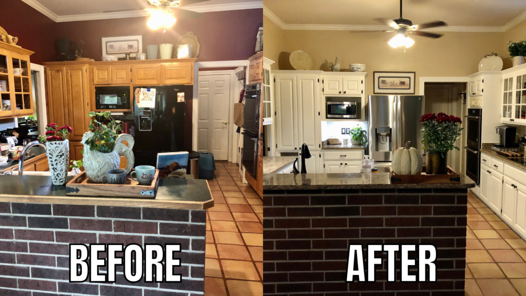 Pamela Lutrell's Before and After Kitchen