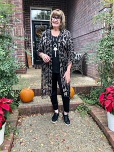 How to wear faux leather leggings on over 50 Feeling 40