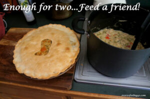 Chicken Pie for Two on Over 50 Feeling 40