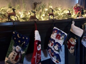 Snowman Stockings on over 50 Feeling 40