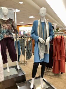 Fall clothing at Dillards on over 50 feeling 40