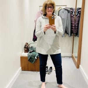 JJill Textured Hooded Sweater is a hit on over 50 Feeling 40