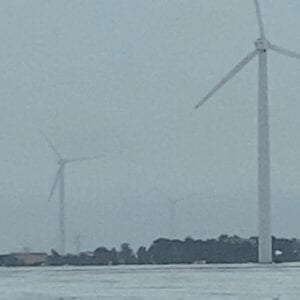 Wind turbines in Texas freeze