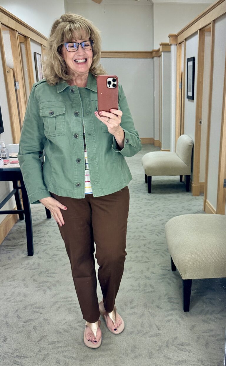 Talbots August Picks In-Store Try-on