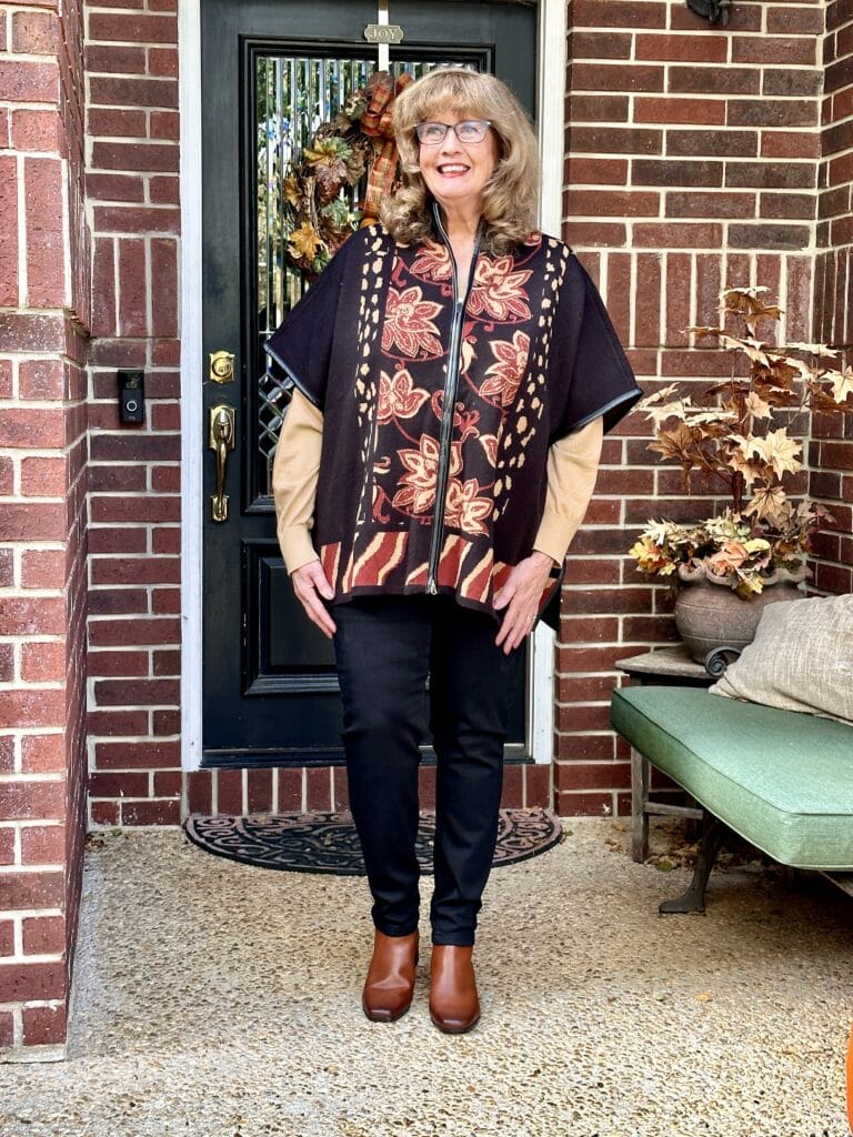 Dramatic outerwear for women over 50